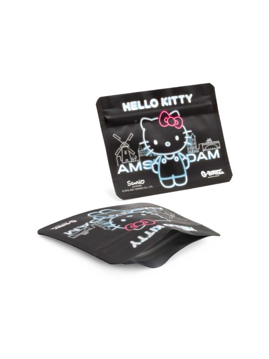 Pungi Zip anti-miros Hello Kitty 'Neon Amsterdam' 105x80mm