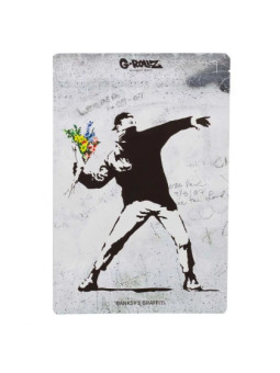 Pungi Zip Anti-miros Banksy's 'Flower Thrower' 150x200 mm