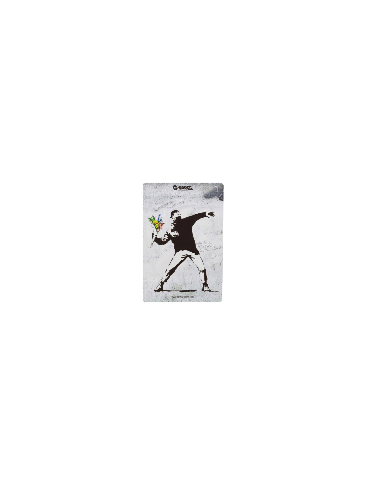 Pungi Zip Anti-miros Banksy's 'Flower Thrower' 150x200 mm