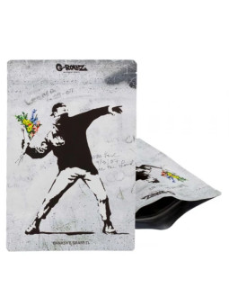 Pungi Zip Anti-miros Banksy's 'Flower Thrower' 150x200 mm