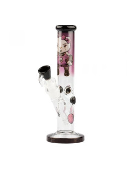 Bong Grace Glass 'Angry Cat' H:35cm