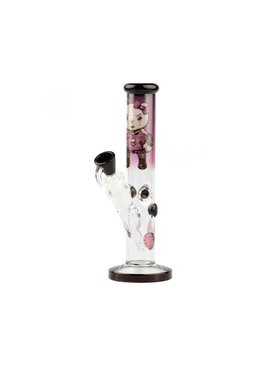 Bong Grace Glass 'Angry Cat' H:35cm