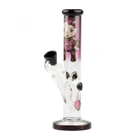 Bong Grace Glass 'Angry Cat' H:35cm