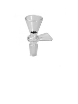 Glass Bowl conical clear with Handle