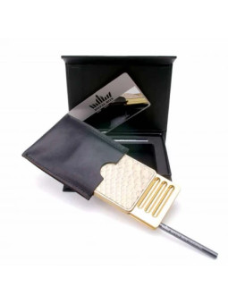 Royal Box Python Snuff Box with Tube golden
