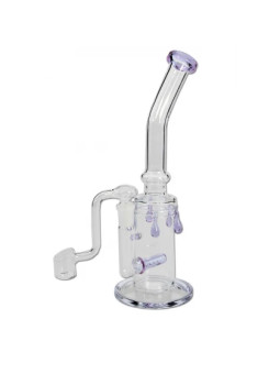 Bong Ulei with Banger + Inline Slit Diffuser Violet -270mm