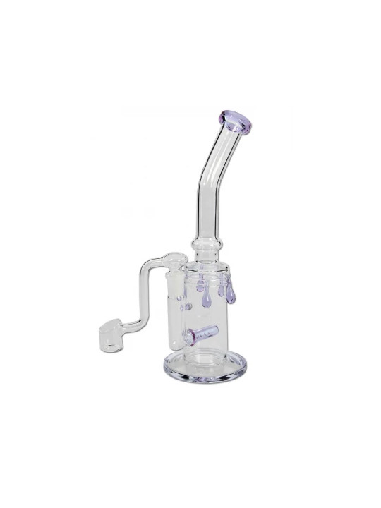 Bong Ulei with Banger + Inline Slit Diffuser Violet -270mm
