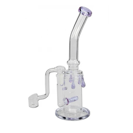 Bong Ulei with Banger + Inline Slit Diffuser Violet -270mm