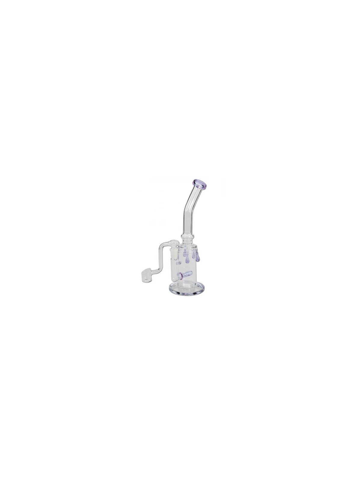 Bong Ulei with Banger + Inline Slit Diffuser Violet -270mm