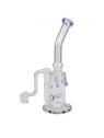 Bong Ulei with Banger + Inline Slit Diffuser Violet -270mm