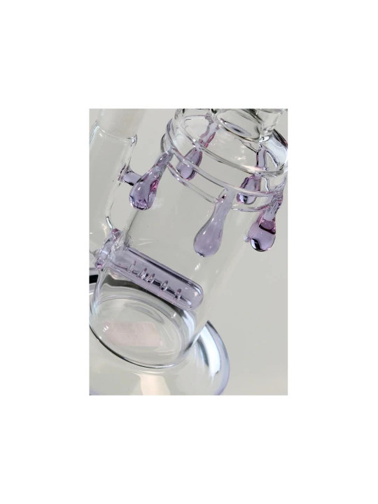 Bong Ulei with Banger + Inline Slit Diffuser Violet -270mm