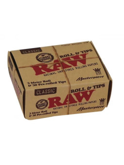 Rola de foite 'RAW' Masterpiece KSS cu filtre pre-rulate 3m x 54mm