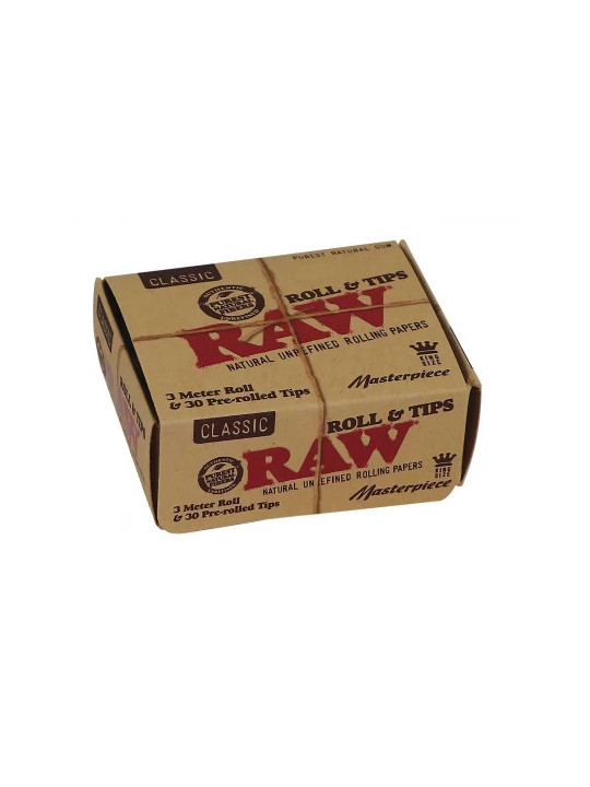 Rola de foite 'RAW' Masterpiece KSS cu filtre pre-rulate 3m x 54mm
