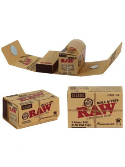 Rola de Foite RAW 5mx44mm Connoisseur cu filtre perforate