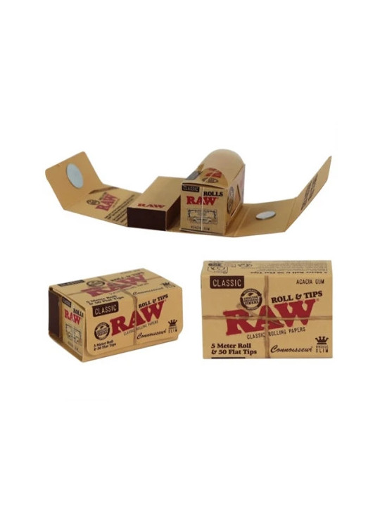 Rola de Foite RAW 5mx44mm Connoisseur cu filtre perforate