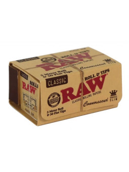 Rola de Foite RAW 5mx44mm Connoisseur cu filtre perforate