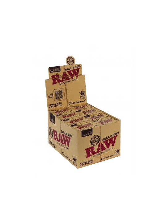Rola de Foite RAW 5mx44mm Connoisseur cu filtre perforate