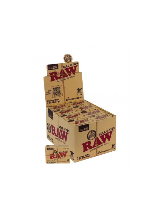 Rola de Foite RAW 5mx44mm Connoisseur cu filtre perforate