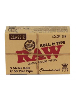 Rola de Foite RAW 5mx44mm Connoisseur cu filtre perforate