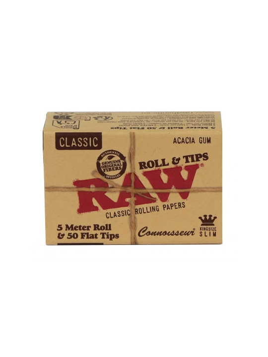 Rola de Foite RAW 5mx44mm Connoisseur cu filtre perforate