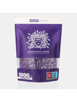 Filtre Slim Carbon Activ + Celuloza Medusa Violet ø6mm x1000buc