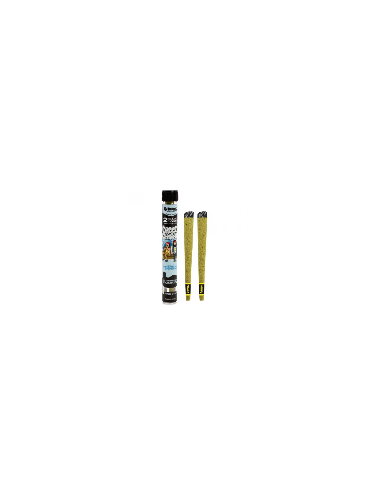 G-Rollz C&C Blunturi Canepa pre-rulate Infuzate cu Terpene 'Blueberry Kookies' x2