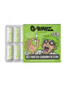 G-Rollz Filtre Slim Carbon Activ Ø6mm Green X 10buc
