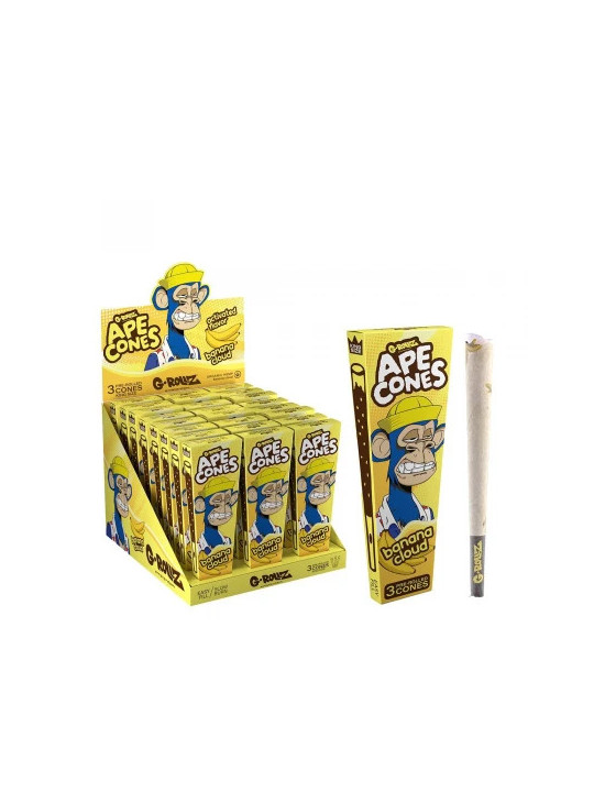 G-ROLLZ |Conuri x3 Pre-Rulate Ape Cones &34Banana Cloud&34 KS