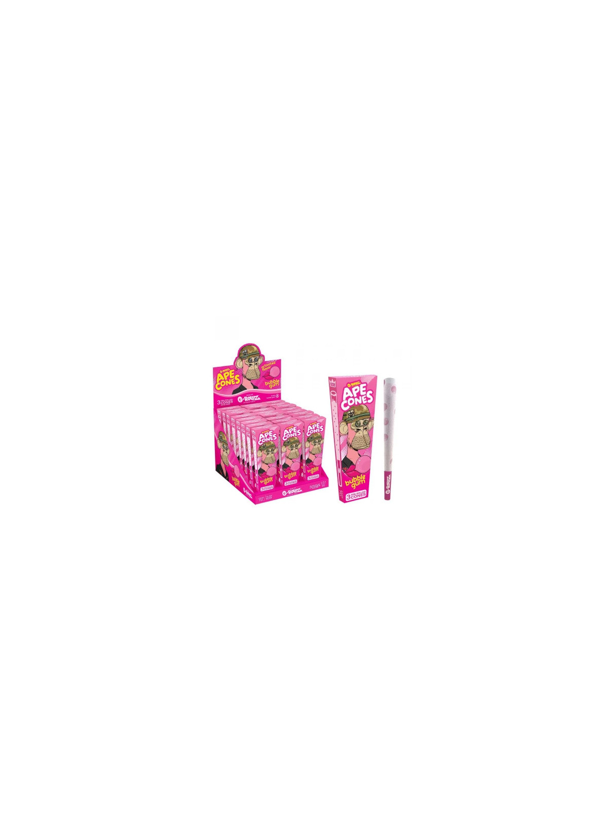 G-ROLLZ |Conuri x3 Pre-Rulate Ape Cones 'Bubblegum' KS