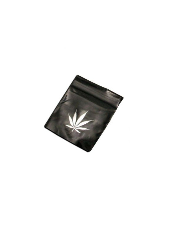 Pungi Zip-Lock 'Black Leaf' 60x80mm. - x100buc.