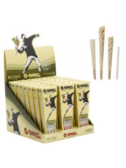 G-Rollz Conuri Pre-Rulate din Cânepă Organică Banksy’s Graffiti ‘Flower Thrower’ – x6buc