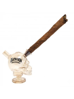 Death Row Records – Bubbler Skull Blunt – Transparent 7,5 cm