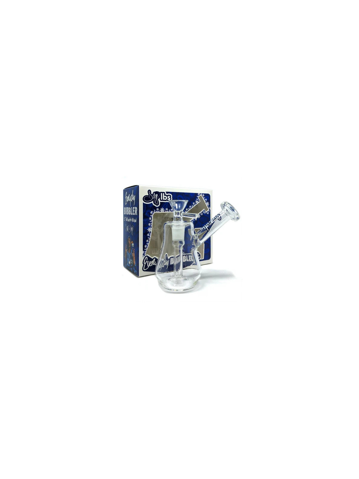 Dogg lbs – Pipă cu apă Everyday Bubbler – Transparentă 13cm