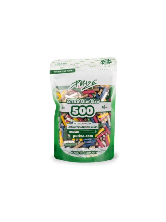 Filtre cu Carbon Activ 'Purize' XTRA Slim ø6mm, Set de 500 buc