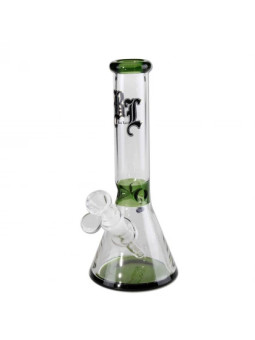 Bong 'Black Leaf' Green cu Gheata H-250mm