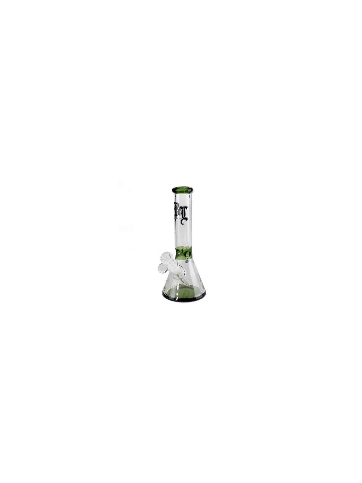 Bong 'Black Leaf' Green cu Gheata H-250mm