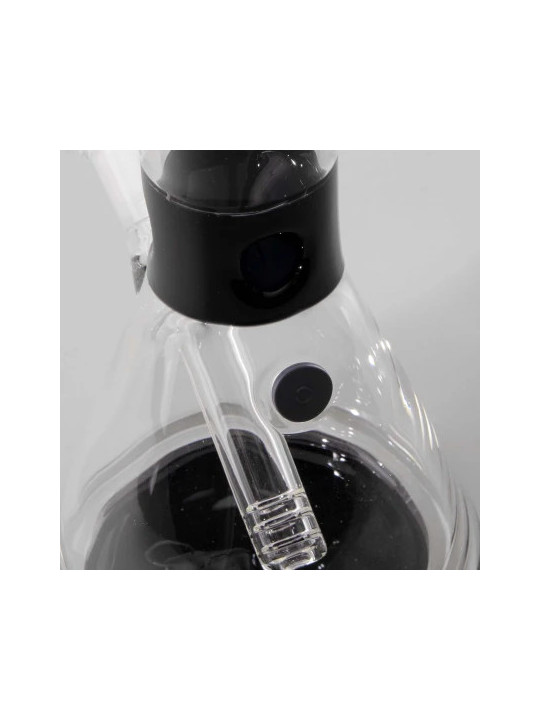 Bong 'Black Leaf' Green cu Gheata H-250mm