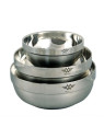 Set boluri din otel inoxidabil -14cm, 18cm si 20cm
