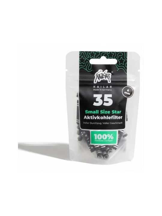 Kailar Filtre Carbon Activ Black&White - ø5,9mm x35buc