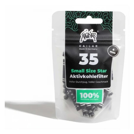 Kailar Filtre Carbon Activ Black&White - ø5,9mm x35buc
