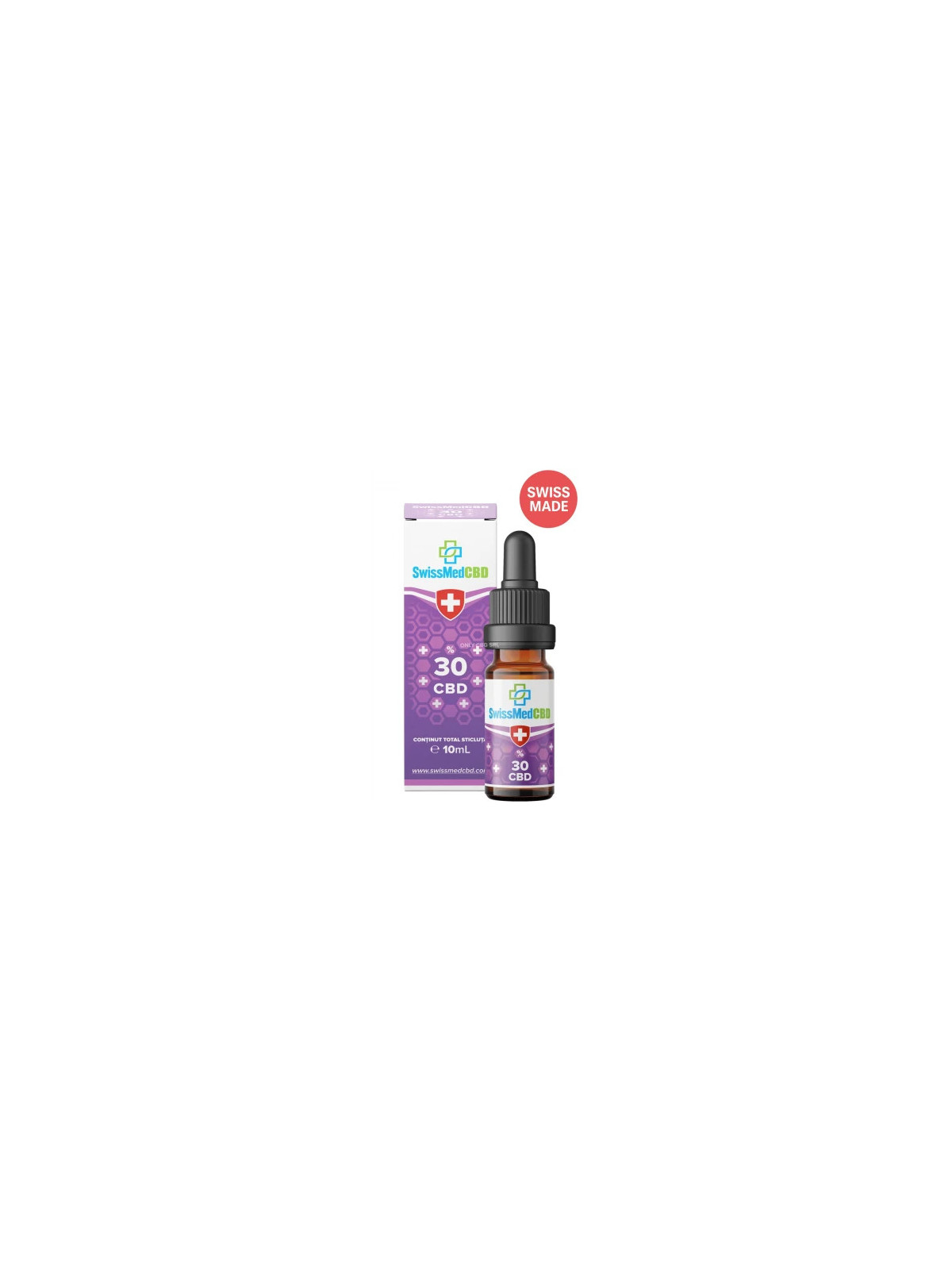 Ulei CBD 30% SwissMedCBD (MCT) - 10ml (CBD 26%, CBG 3%, CBN 1%)