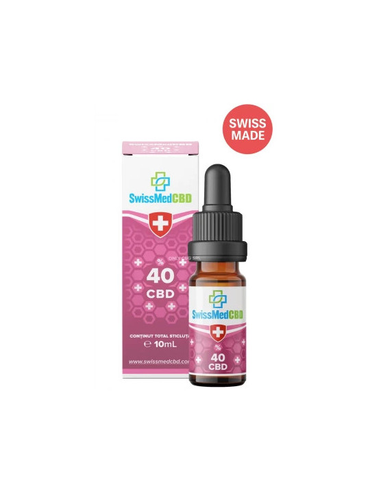 Ulei CBD 40% SwissMedCBD (MCT) - 10ml (CBD 33%, CBG 5%, CBN 2%)