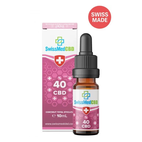 Ulei CBD 40% SwissMedCBD (MCT) - 10ml (CBD 33%, CBG 5%, CBN 2%)