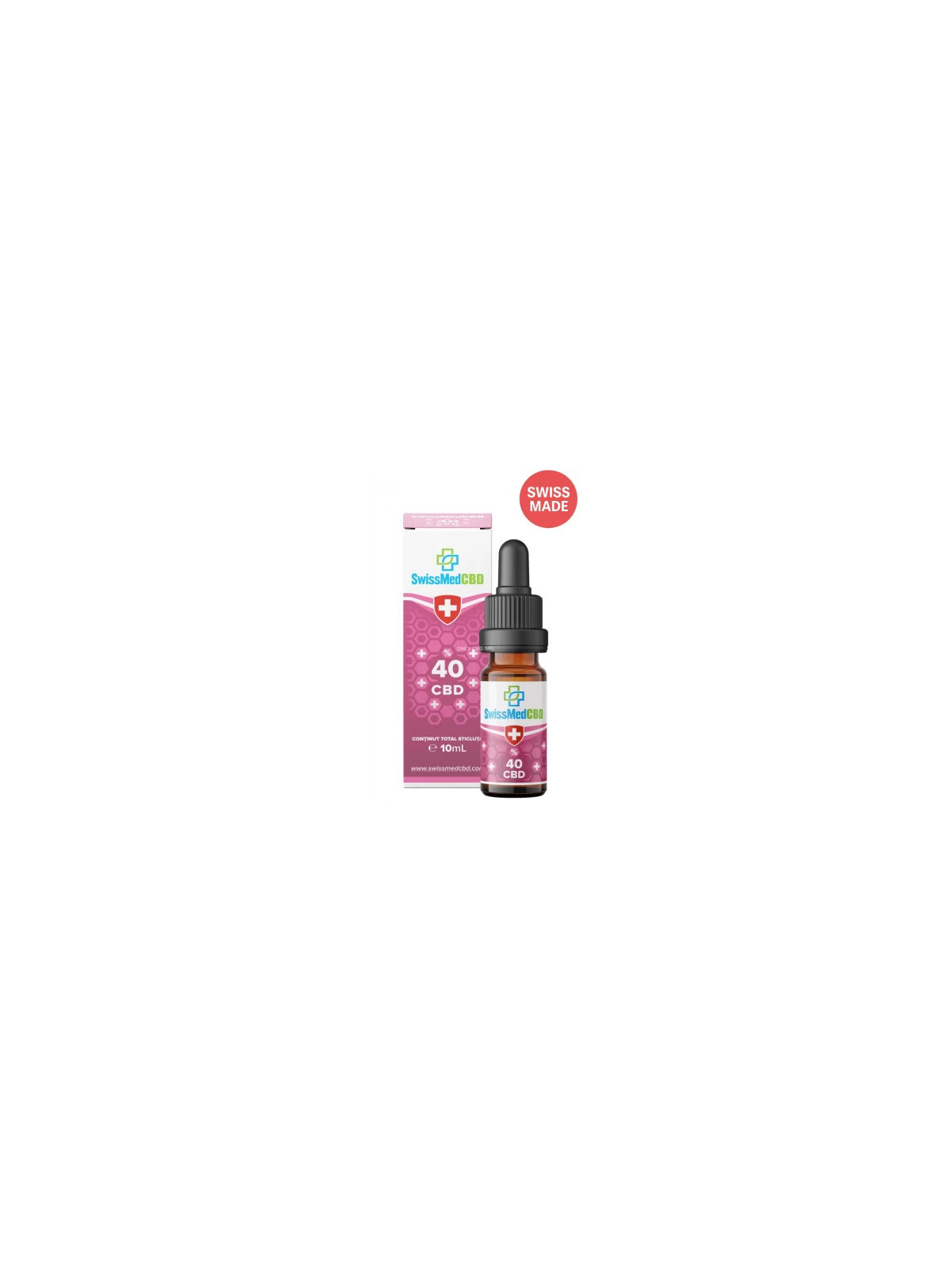 Ulei CBD 40% SwissMedCBD (MCT) - 10ml (CBD 33%, CBG 5%, CBN 2%)