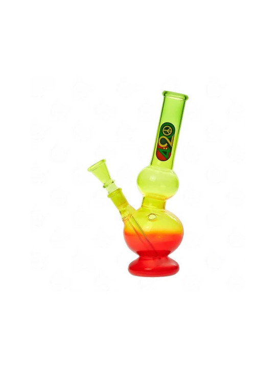 Bong Greenline Rasta 2 x Bubble 23cm
