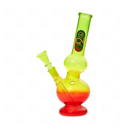 Bong Greenline Rasta 2 x Bubble 23cm