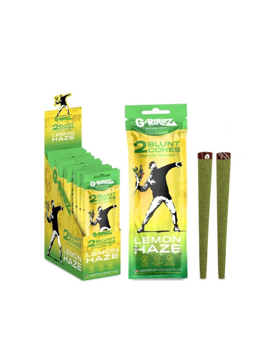 G-Rollz Blunturi pre-rulate Infuzate cu Terpene 'Lemon Haze' X2