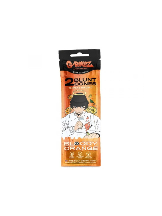 G-Rollz Blunturi pre-rulate Infuzate cu Terpene 'Bloody Orange' x2
