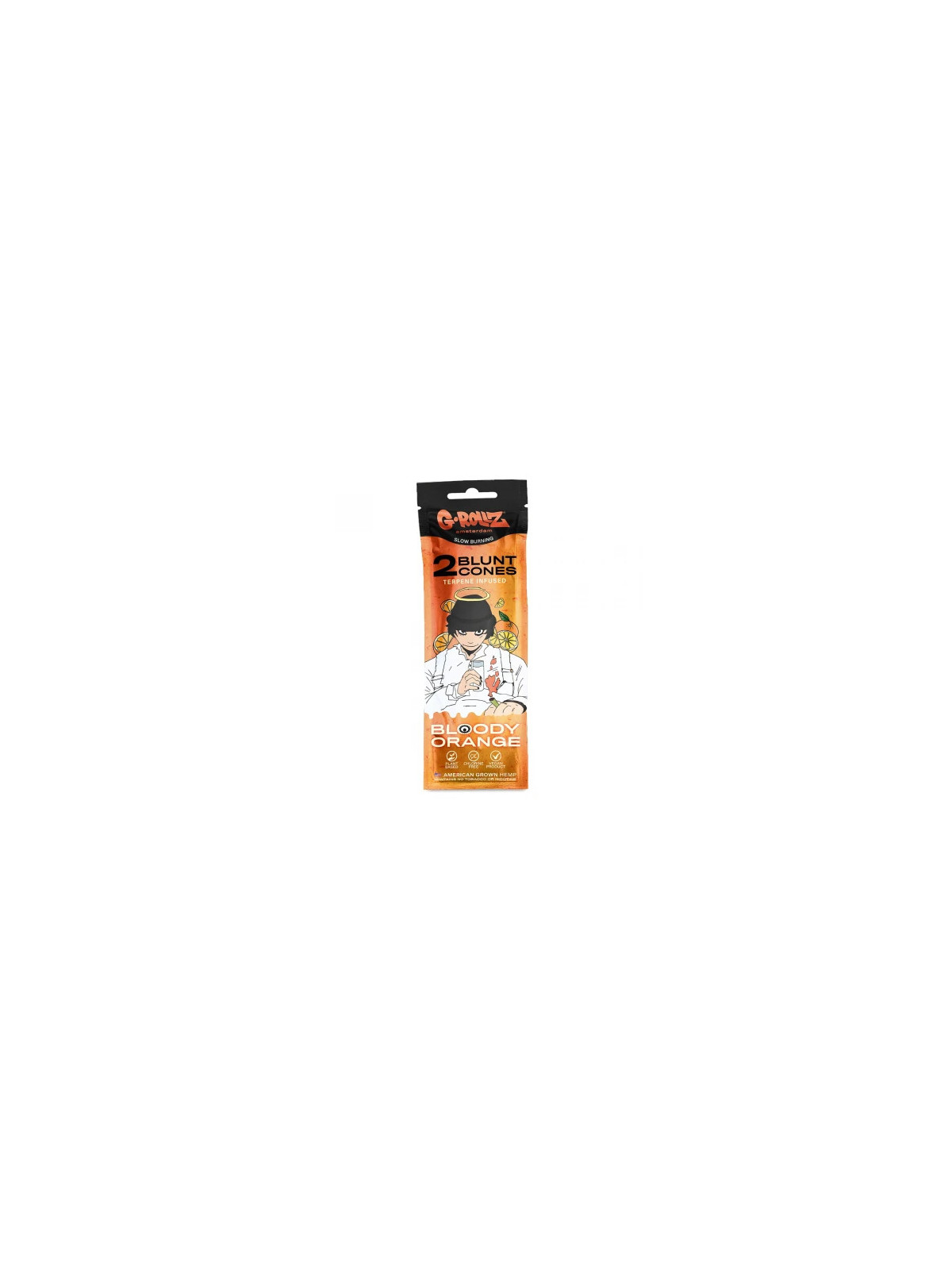 G-Rollz Blunturi pre-rulate Infuzate cu Terpene 'Bloody Orange' x2