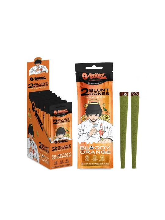 G-Rollz Blunturi pre-rulate Infuzate cu Terpene 'Bloody Orange' x2